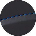 黒 糸：ブルー