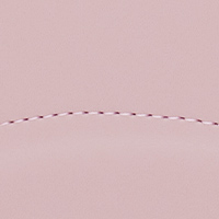 スイートピンク/ふち：アイボリー/糸：ピンク/内装：チェック柄（ピンク）/背中面：ピンク