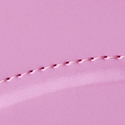 パールピンク/糸：ピンク/内装：無地（クリーム）/背中面：ピンク