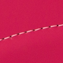 ローズピンク/糸：ピンク/内装：無地（クリーム）/背中面：ピンク