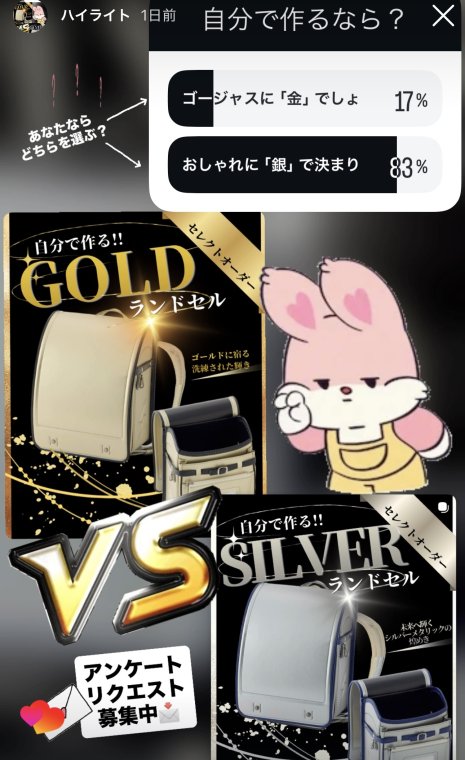 金VS銀 対決!!結果発表☆